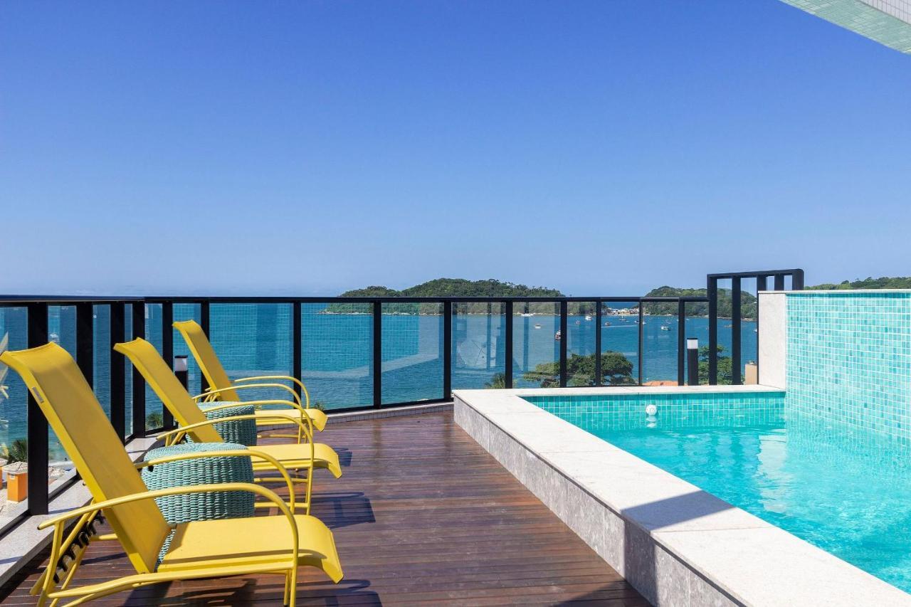 Aion Suites 205 - Lindo Apartamento Com Vista Para O Mar, A 60M Da Praia De Bombinhas, Com Piscina E Academia No Rooftop. Exteriör bild
