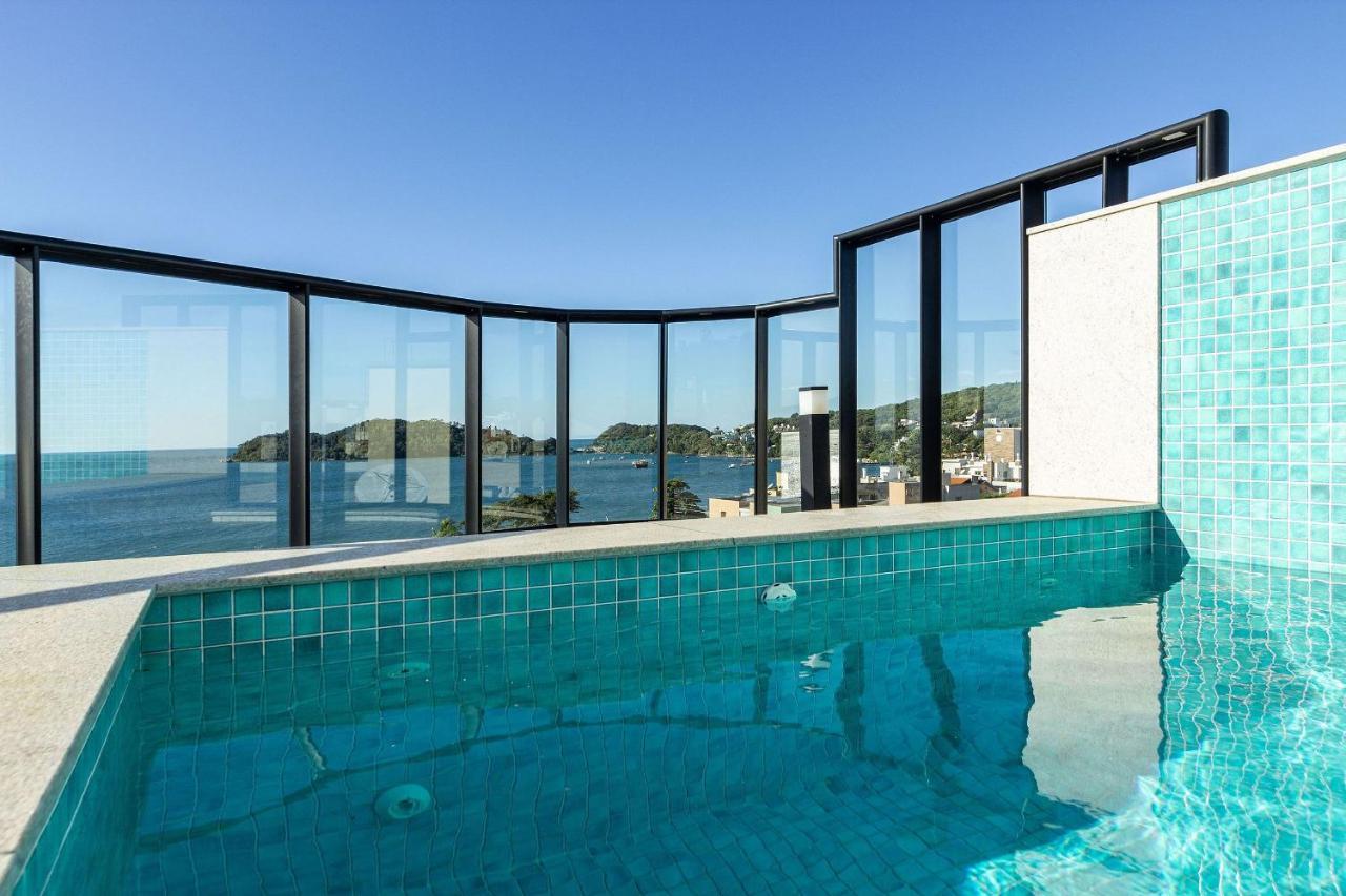 Aion Suites 205 - Lindo Apartamento Com Vista Para O Mar, A 60M Da Praia De Bombinhas, Com Piscina E Academia No Rooftop. Exteriör bild